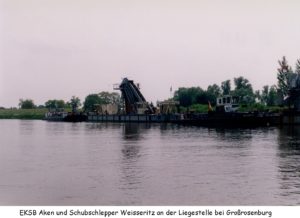 Eimerkettenschwimmbagger Aken, EKSB