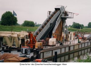 Eimerkettenschwimmbagger Aken, EKSB