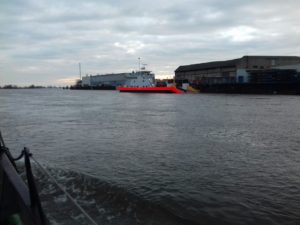 Bau Weserfähre Tangermünde